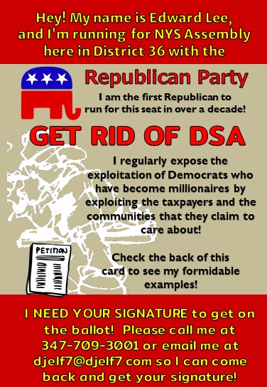 Ed Lee for NYS Assembly district 36