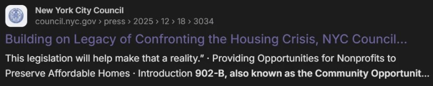 City Council description of COPA