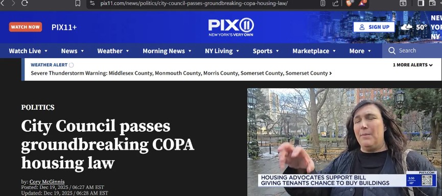 WPIX covers COPA rally